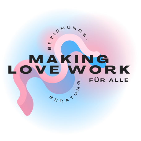 Logo der Beratung mit dem Text "making love work"